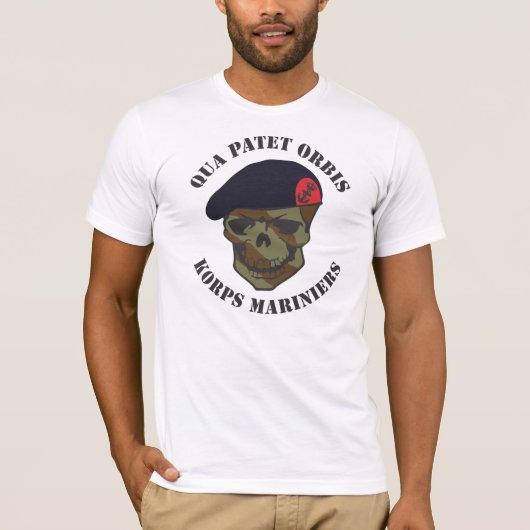 Qua Patet Orbis, Korps Mariniers T-shirt (Voorkant)
