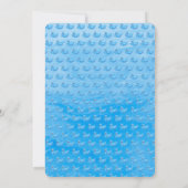 Quack and Splash Duck 3rd Birthday Invitation Kaart (Achterkant)