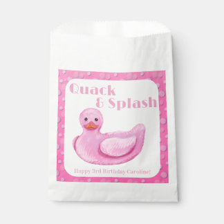 Quack and Splash Eend 3e Verjaardagsuitnodiging Bedankzakje