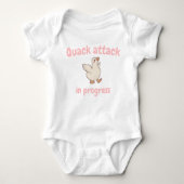 Quack Attack Baby Bodysuit (Voorkant)