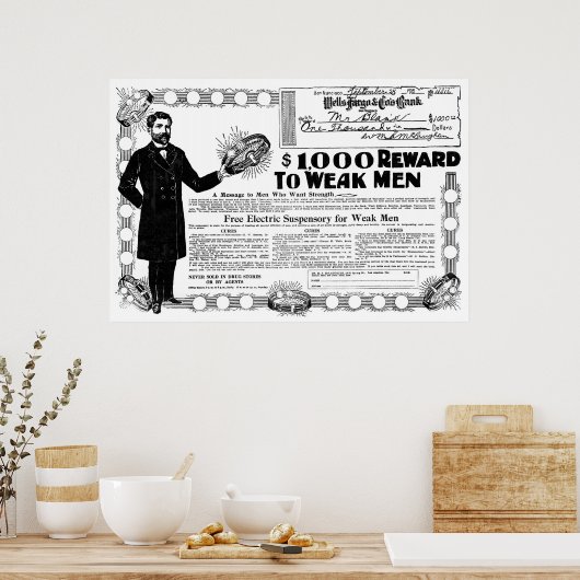 QUACK CURE ADVERTISEMENT 1905 POSTER (Keuken)