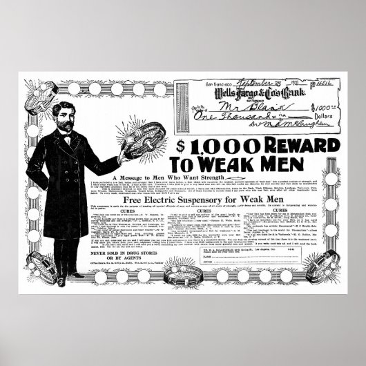 QUACK CURE ADVERTISEMENT 1905 POSTER (Voorkant)