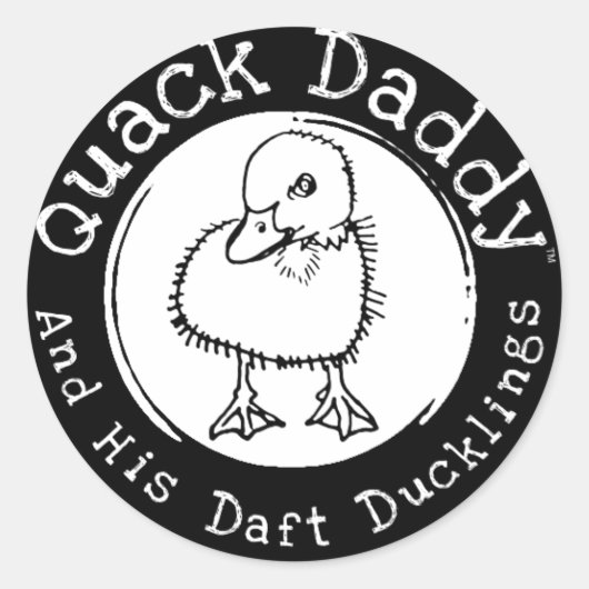 Quack Daddy "Daft Duckling" Stickers (Voorkant)