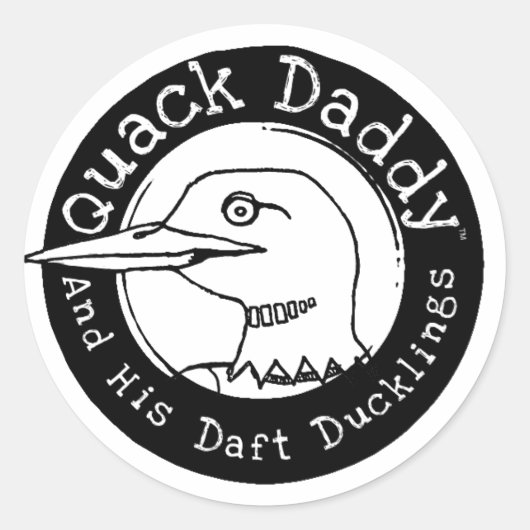 Quack Daddy Loon Logo Stickers (Voorkant)