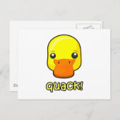 Quack! Duck Briefkaart (Voorkant / Achterkant)
