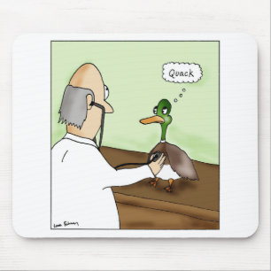 Quack Duck Doctor Cartoon Muismat