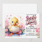 Quack en Quirk Baby shower Kaart (Voorkant / Achterkant)