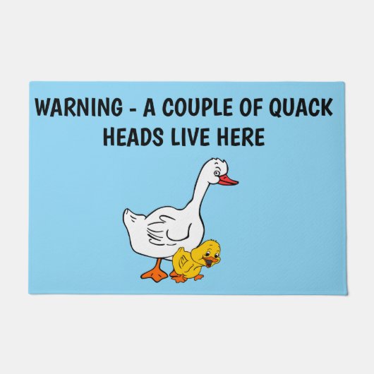QUACK HEAD DUCKS DEURMAT (Voorkant)