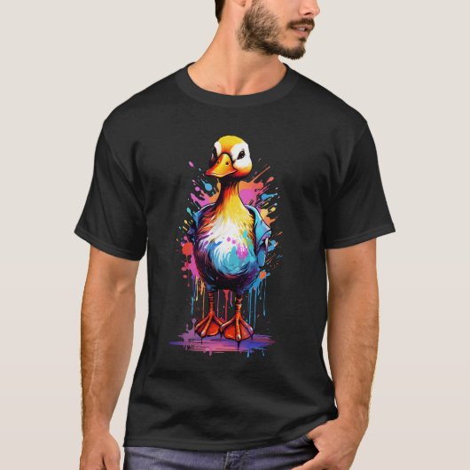 Quack in stijl: ontdek onze coole eend t-shirt (Voorkant)