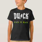 QUACK IN ZWART - Kinder T-shirt (Voorkant)
