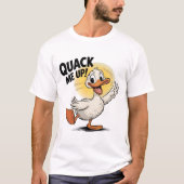 Quack Me Up Grappig Eend Ontwerp T-shirt (Voorkant)
