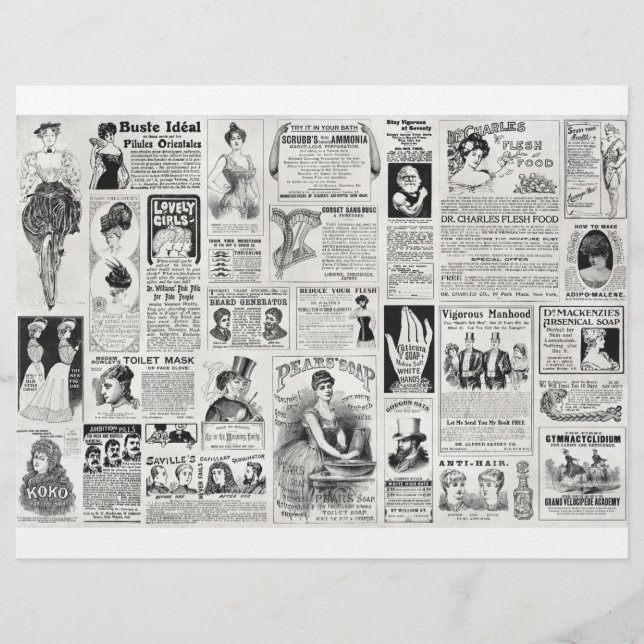 Quack Medicine voegt Victoriaans achtergrondpapier (Voorkant)