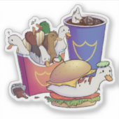Quack-menu Sticker (Voorkant)