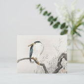 Quack on Erratic Branch Painting van Ohara Koson Briefkaart (Staand voorkant)