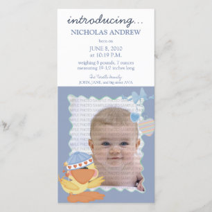 Quack Quack Baby Birth Announcement : 01 Aankondiging