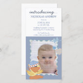 Quack Quack Baby Geboorteaankondiging :: 01 Aankondiging (Voorkant / Achterkant)