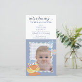 Quack Quack Baby Geboorteaankondiging :: 01 Aankondiging (Staand voorkant)