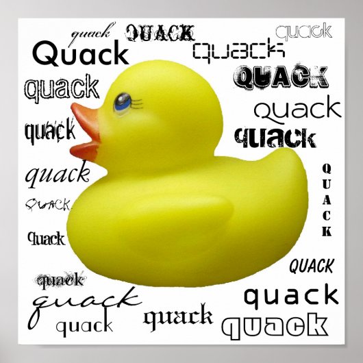 Quack Quack Duckie Poster (Voorkant)