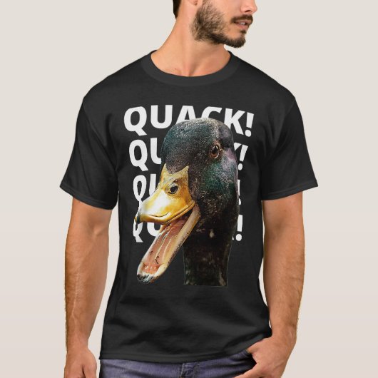 Quack Quack for Duck  Raglan Baseball T-shirt (Voorkant)