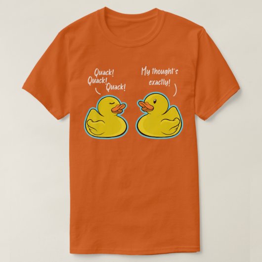Quack Quack Quack Duck Conversation Ducks T-shirt (Design voorkant)