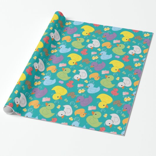 Quack-tastic Rubber Duck Wrapping Papier (Uitgerold)