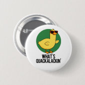 Quackalackin Funny Duck Pun Ronde Button 5,7 Cm (Voorkant /achterkant)