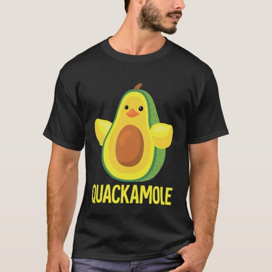 Quackamole I Quack Duck chick goose Avocado T-shirt (Voorkant)