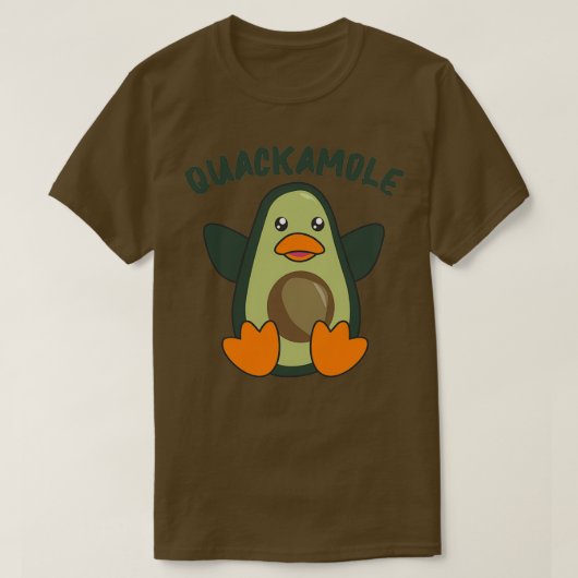 Quackamole Sweet Avocado Duck Pun Avocados 4 T-shirt (Design voorkant)
