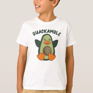 Quackamole Sweet Avocado Duck Pun Avocados T-shirt