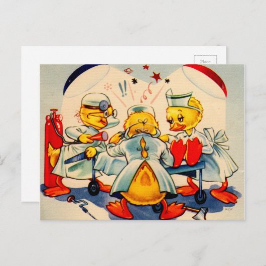 quackdokters en quackverpleegkundigen briefkaart (Voorkant / Achterkant)