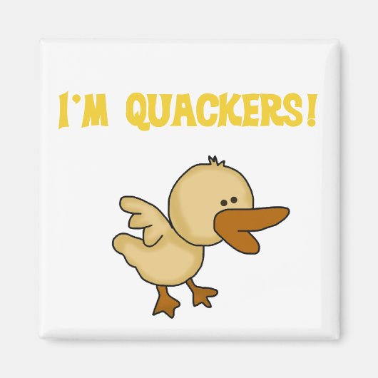 Quackers Eend Tshirts en geschenken Magneet (Voorkant)