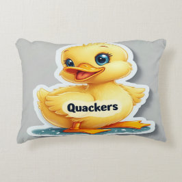 Quackers Funny – speels en humoristisch eendenkuss Accent Kussen