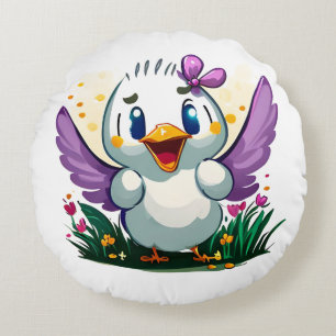 Quackin' Cute Rond Kussen