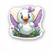 Quackin' Cute Sticker (Voorkant)
