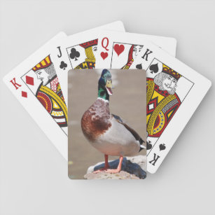 Quacking Mallard Duck Pokerkaarten