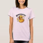 Quacktastic Rubber Duck Cartoon Vrouwen T-shirt (Voorkant)