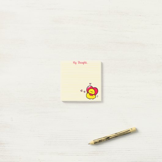 Quacktastisch eendje post-it® notes (Op bureau)