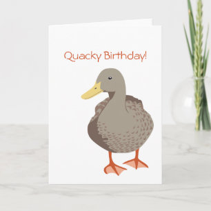 Quacky Birthday Wenskaart Kaart