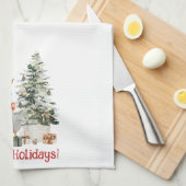 Quacky Feestdagen feestelijke Schattigee eend Theedoek (Quarter Fold)