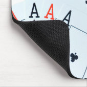 Quad Aces Poker Cards Pattern Muismat (Hoek)