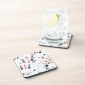 Quad Aces Poker Cards Pattern Onderzetter (Rechterzijde)