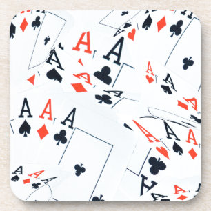 Quad Aces Poker Cards Pattern Onderzetter