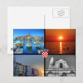 Quad afbeelding van Rovinj Briefkaart (Voorkant / Achterkant)