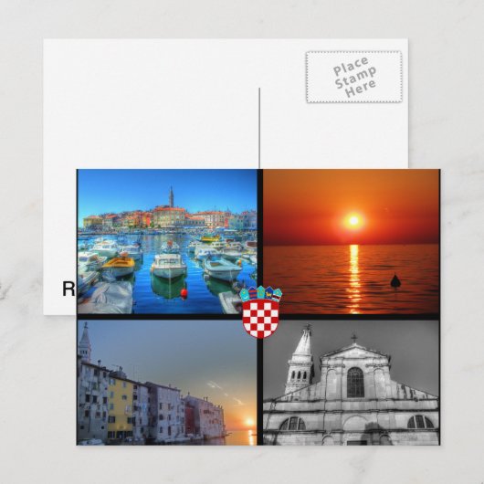 Quad afbeelding van Rovinj Briefkaart (Voorkant / Achterkant)