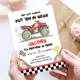 Quad ATV Onverharde Weg Off Road Racen Jongens Ver Kaart