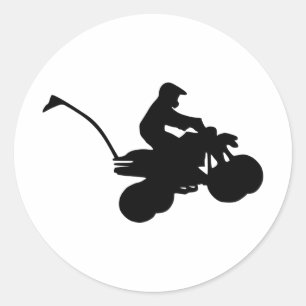 Quad - ATV Ronde Sticker