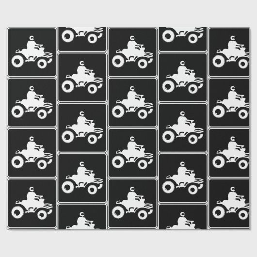 Quad ATV-symbool Cadeaupapier (Vlak)