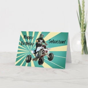 Quad Bike/ATV Birthday Kaart