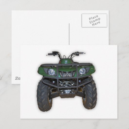 quad bike - atv briefkaart (Voorkant / Achterkant)