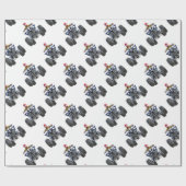 Quad Bike ATV Popping a Wheelie to Front Cadeaupapier (Vlak)